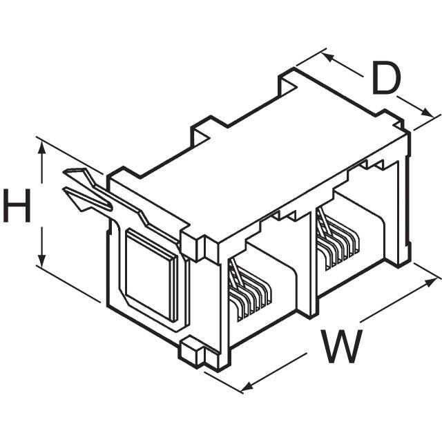 TM2RE-1204 Hirose Electric Co Ltd  Jack per connettori modulari
